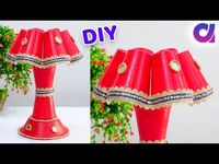 How to make show lamp/table lamp from thermocol glass | Best out of waste | Artkala 536. A lamp is a device that makes light and heat. Lamps usually work wit...