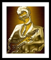 Buddy Holly Framed Print featuring the mixed media Buddy Holly Collection 7 by Marvin Blaine