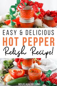 Making hot pepper relish is fun and easy. It’s also a great gift for the holidays! Whip up a batch of this cherry pepper to share and enjoy! 