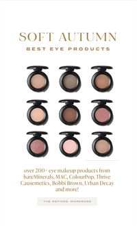 1. 40+ page guide with 100+ top-rated eye products that are complementary for Soft Autumns. All colors are current. 2. Includes colors from all top brands including luxury, clean beauty and budget options. 3. Colors have been double-checked for trueness to the palette. 4. Guide only includes items rated at 4.5 stars or higher with significant reviews.