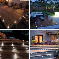 These 5x LED Deck Lights are a very environmentally friendly way of lighting and enhancing your garden, buildings, indoor floors, stairs, corridors. It also used in commercial places like shopping malls, hotels as decoration or lighting. They create a fascinating romantic ambience in the evening and gives your garden an appealing welcoming. Tips: Transformer not included in this listing, but LED Deck Lights Kit(DIY-CDL000005) with Transformer (can connect with 15 lights Max at the same time) and