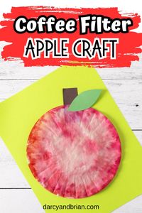 Engage your kids with this coffee filter apple craft, a perfect fall project that combines fun and education! Kids of all ages can make it, but it is perfect for preschool and kindergarten. This helps enhance motor skills, creativity, and learning. It keeps kids entertained and promotes hands-on learning. Teachers and parents will find it easy to incorporate this craft into their teaching resources. Create lasting memories and beautiful crafts with this engaging fall project!