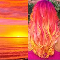 Hot on Beauty on Instagram: “Sunset by @sweetmelissagrace Beautiful inspired color design Melissa ”