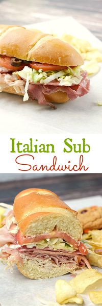 Skip the sandwich shop and make your own Italian Sub Sandwich at home, they taste better and cost much less | cookingwithcurls.com