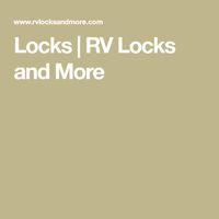 Locks | RV Locks and More