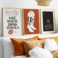 coastal cowgirl western dorm room gallery wall art set of 3, preppy save water drink tequila poster, trendy retro funky black bar cart print Enhance Your Preppy Dorm Room with This Chloe Prints Co. Original Gallery Wall art Set of 3 Coastal Cowgirl Prints 🖼️ WHAT YOU'LL RECEIVE ✨ 3 Digital JPG Files at High Resolution (300 DPI) in CMYK Color Profile for Printing in Multiple Ratios -- 2:3 Ratio 4x6 / 6x9 / 8x12 / 10x15 / 12x18 / 16x24 / 20x30 / 24x36 (Inches) -- 3:4 Ratio 6x8 / 9x12 / 12x16 / 15