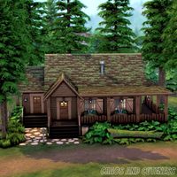 This little shack is a two bedroom starter home using only two packs, Cottage Living and Werewolves. You will find all the basics to get started in this beautiful world with room for up to three Sims. Click to check out the speed build! 🎥 #sims #thesims #thesims4 #sims4 #ts4 #sims4speedbuild #sims4build #sims4house #sims4houses #simshouse #sims4build #sims4builds #house #houses #shack #houseinthewoods #cabin #cabininthewoods #rustic #rustichouse #chaosandcuteness