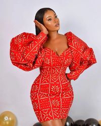 We care about you and your slay game this christmas season. You need to have this lovely red ankara mini dress in your closet. It's vibrant colors and fitting makes you more elegant, beautiful, charming, confident and shows your feminine features. click the link to purchase this for yourself, friend, sister or lover.