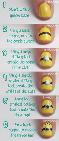 Minion nails!!!!!