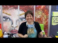 (340) Gel press demo with Cat Kerr Creativation 2019 - YouTube