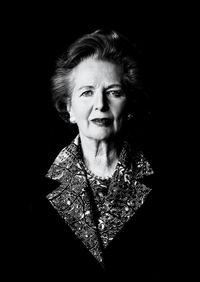 Margaret Thatcher by Helmut Newton