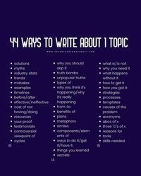 Antonia|Social Media Strategy on Instagram: "Did you know that you can talk about one topic more than 40 ways? These topic ideas came directly from my posts. I wrote about Instagram engagement more than 40 different ways. Now you can do the same with one of your content topics. ❤️💙💛❤️💙💛 I’m Toni and I post tips that help social media managers be seen as experts, build authority, and earn trust. So they can make more 💵💵💵doing what they love. Check out my 🆓masterclass in my 🔗in bio. 🟥🟦?