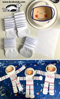 krokotak | ASTRONAUT – PAPER PLATE CRAFT