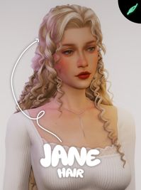 A long spiral curve hairstyle with some strands at the sides, and a loosely tied ponytail at the back! I hope you like it! :) - JANE HAIR: ♥ base game compatible! ♥ teen-elder, feminine frame ♥…