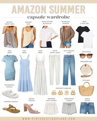 Visit here to see this amazon summer capsule wardrobe ideas on Pinteresting Plans! If you are looking for amazon must haves clothes for summer, then this is the blog post for you. There is nothing better than an amazon capsule wardrobe. Get inspired by these amazon wardrobe outfits and amazon wardrobe finds. Be sure to buy these amazon wardrobe capsule pieces to elevate your summer outfits. These are really the best summer wardrobe essentials. Best summer wardrobe staples. #amazon #summer