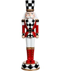 From Mark Roberts, this nutcracker features:Mark Roberts Christmas Decor is one of the most elegantly designed products in the gift and home industriesEvery element in each piece was designed with the highest level of detail and creativity. It is a piece that defines style and eleganceCrafted of resinThe nutcracker standing on a round base decor with diamond patternApprox. 3.54" L x 3.54" W x 12.8" H Weight approx. 0.8 lbs. Li