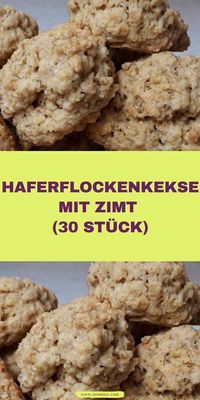 HAFERFLOCKENKEKSE MIT ZIMT (30 STÜCK)