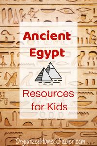 These Ancient Egypt activities for kids are great for a unit study or school project. Check out these Ancient Egypt history resources - hands-on activities, crafts, books, videos, and even field trips.