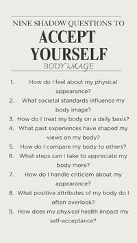 Discover the transformative power of shadow questions! 🌟 By exploring these deep, introspective inquiries, you can uncover hidden fears and beliefs, leading to greater self-awareness and personal growth. Dive into your inner world to reveal insights, heal past wounds, and unlock your true potential. 🌱 Embrace this journey to become the best version of yourself! 💪💖 Accept Yourself