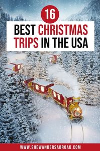 Are you looking for the best places to spend Christmas in the United States? Click here to read more about the best Christmas vacations in the USA! | USA Travel Tips | USA Christmas Family Vacation Destinations | Christmas Travel USA | Best Christmas Vacation Destinations in the USA | USA Christmas towns | Christmas Getaways in the United States | USA December Vacation Ideas | Where to Celebrate Christmas in the USA | Best Places to Visit in December in the USA | USA winter vacation ideas