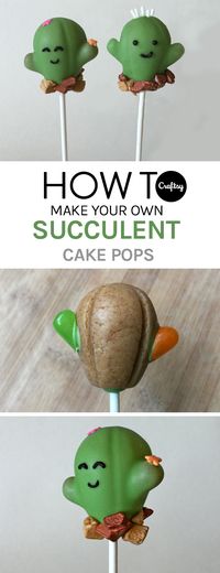 It's the season of succulents! Learn how to make these cute cactus cake pops for your next spring themed party.