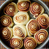 cinnamon buns with Trader Joe's pizza dough...a possible treat one morning!