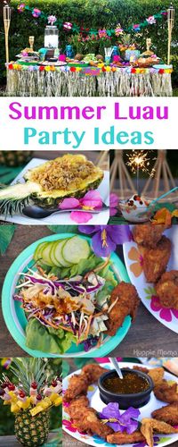 #AD Summer Luau Party Ideas #SummerYum