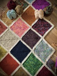 Scrappy Squares blanket pattern by Mark Roseboom