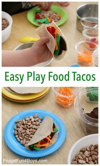 Use craft felt and dried pinto beans to create your own taco dinner play food set! Janie and I have been loving the pretend play age and having fun making our own play food sets. Who needs store bought when you can create something together for so cheap? First we made a play food yarn […]