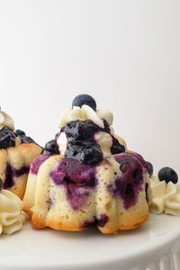 Mini Lemon Blueberry Bundt Cake