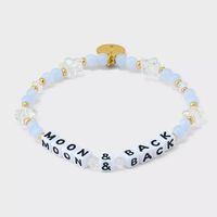 Little Words Project Moon & Back Beaded Bracelet - S/m : Target