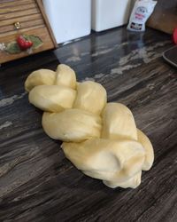 shaped and ready to fold and place in loaf pan