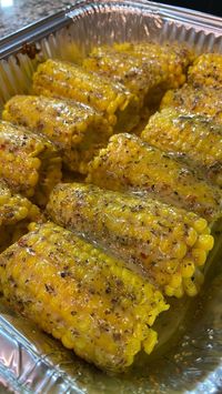 GARLIC PARM CORN on the COB!! #corn #cornonthecob #cookout #cookoutfood #picnic #summerfood #cooking #cookingathome #easydinnerideas | Instagram