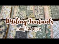 Beautiful Writing Journals✨Use Your 6x6 Paper - YouTube