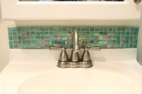 Removable Tile Backsplash for Bathroom Vanity https://www.b4andafters.com