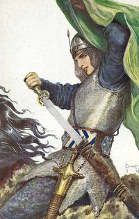 Matted print of Vintage Russian -Princess Warrior Natasha