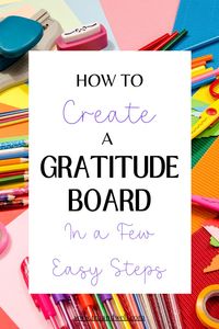 Hey there! We are soooo excited to share this easy gratitude board guide with you! Are you practicing gratitude? Do you journal? What about adding a gratitude board to your routine!? You can make a gratitude board by easily using sticky notes, you can be super creative and use different colored papers and pens, and you can even make a digital gratitude board! Check out our blog for a few fun ideas!!