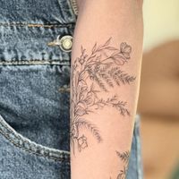 Petite Ink on Instagram: "Pacific Northwest ferns and flowers complete this botanical forearm wrap 🌿 I really enjoyed working on this piece! If you would like a botanical wrap I am really wanting to work on full and half arms, shins, and full legs.   📧 Please email me your height, references, contact info and photos of the area to be tattooed. My spring schedule is already filling up and this is the best season to get nice photos! . . . . . . . . #seattletattoo #seattletattooartist #seattletattoos #seattlephotographer #seattlewashington #seattleflorist #seattleflowers #ferns #ferntattoo #botanical #botanicals #botanicalart #botanicaltattoo #botanicalartist #tattooart #tattoosketch #fineline #finelinetattoo #finelinework #sleevetattoo #armtattoo #tattoosforwomen"