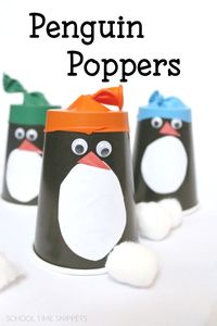 Enjoy some fun with these easy to make and adorable Penguin Poppers!