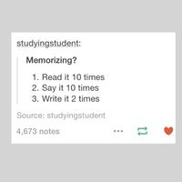 Memorizing Method ✒️ | tumblr, studying and study tips