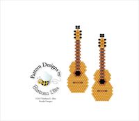 Guitar Earring Pattern #412B | Bead-Patterns