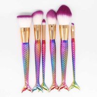 MerTail brushes are FINALLY here! 6 piece Free shipping in usa , and worldwide USA customer are eligible for 2 days Delivery for 6.99$ - 6 gorgeous pieces, perfect for the mermaid in your life - Hand-