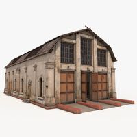 Abandoned Warehouse 3D Model #AD ,#Abandoned#Warehouse#Model