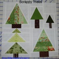 Scrappy Trees Block Pattern | FaveQuilts.com