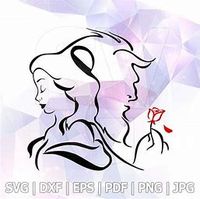 Beauty and the Beast Silhouette Clip Art - Bing images