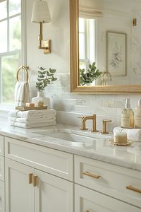 29 Gold Bathroom Decor Ideas for a Glamorous Upgrade - My Elegant Home