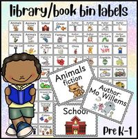 - Bundle of 72 different labels for libraries/book bins- Includes authors, book collections, SEL, animals, letters, numbers, diversity, seasons, weather and more!