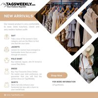 Tags Weekly Fashion 👗 Style is less about the clothes that you wear & much more about knowing who you are. Make your style statement🛍️🛒 Shop Now🛍️ #TagsWeekly #shopnow #WomensFashion #MensFashion #WomensWear #MensWear #KidsWear