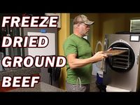 Freeze Drying Ground Beef For Long Term Storage - YouTube