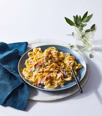 Butternut Squash and Fettuccine Alfredo